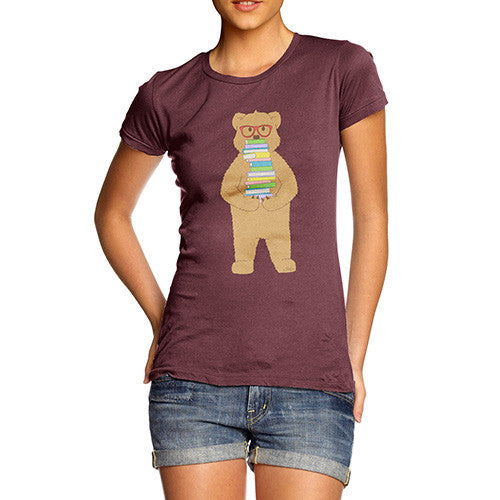 Women's Book Stack Teddy T-Shirt