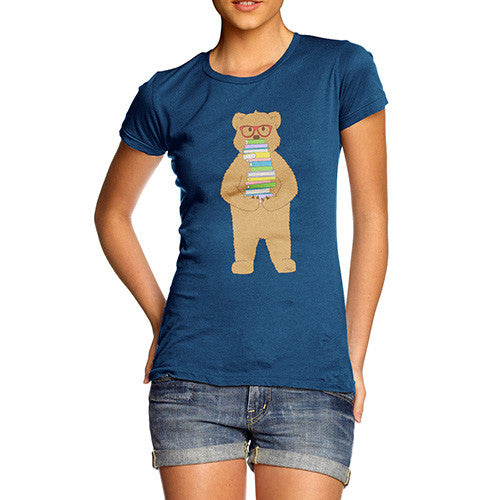 Women's Book Stack Teddy T-Shirt