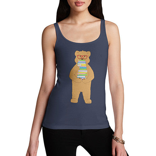 Women's Book Stack Teddy Tank Top