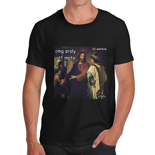 Men's Funny Christ and the Rich Young Ruler T-Shirt