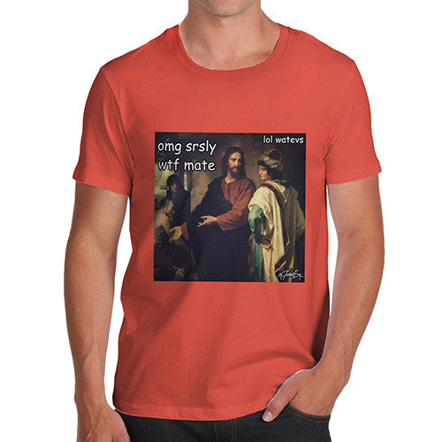 Men's Funny Christ and the Rich Young Ruler T-Shirt