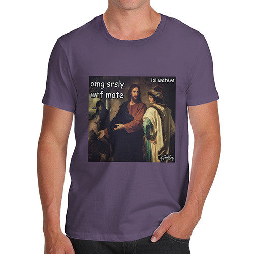 Men's Funny Christ and the Rich Young Ruler T-Shirt