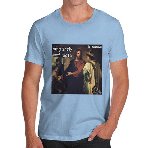 Men's Funny Christ and the Rich Young Ruler T-Shirt