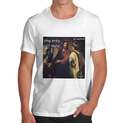 Men's Funny Christ and the Rich Young Ruler T-Shirt