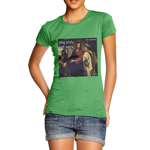 Women's Funny Christ and the Rich Young Ruler T-Shirt