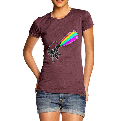 Women's Angry Rainbow Dragon T-Shirt