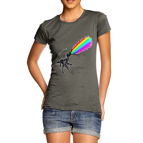 Women's Angry Rainbow Dragon T-Shirt