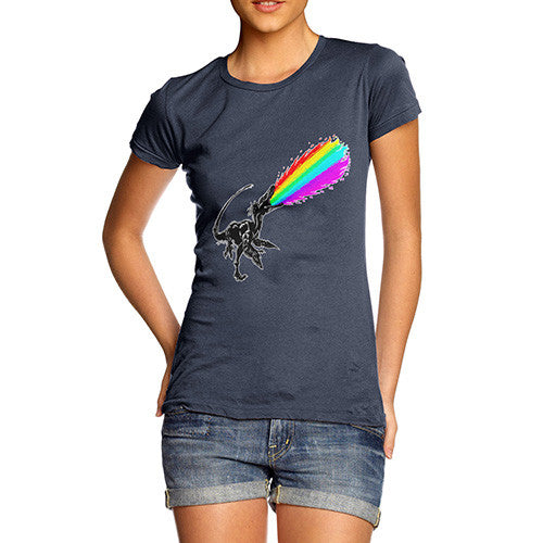 Women's Angry Rainbow Dragon T-Shirt