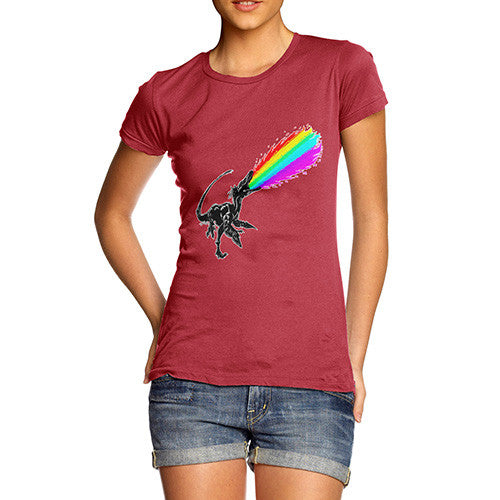 Women's Angry Rainbow Dragon T-Shirt