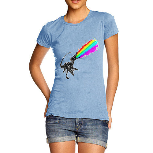 Women's Angry Rainbow Dragon T-Shirt