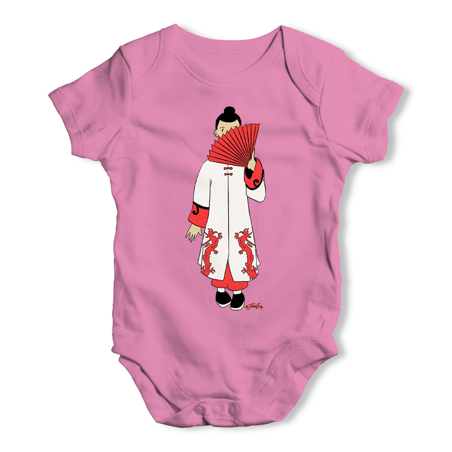 Dragon Fan Baby Grow Bodysuit