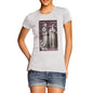 Women's Happy Saint With Sword Through Her Neck T-Shirt