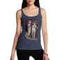 Women's Happy Saint With Sword Through Her Neck Tank Top