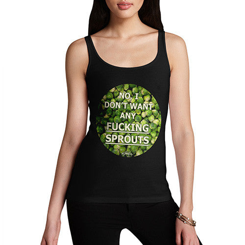 Women's I Don't Want Sprouts Christmas Tank Top