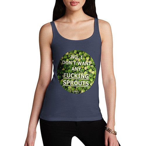 Women's I Don't Want Sprouts Christmas Tank Top