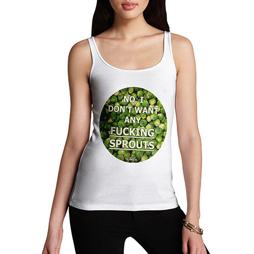 Women's I Don't Want Sprouts Christmas Tank Top