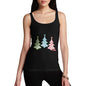 Women's Festive Snowflake Christmas Trees Tank Top