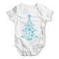 Snowflake Christmas Tree Baby Grow Bodysuit