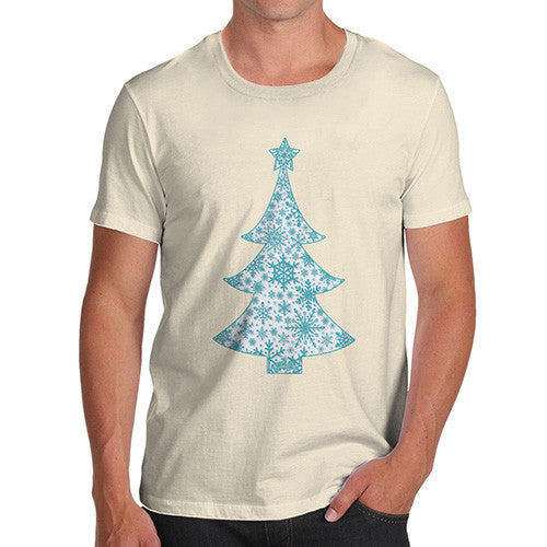 Men's Snowflake Christmas Tree T-Shirt