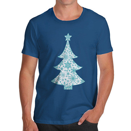 Men's Snowflake Christmas Tree T-Shirt