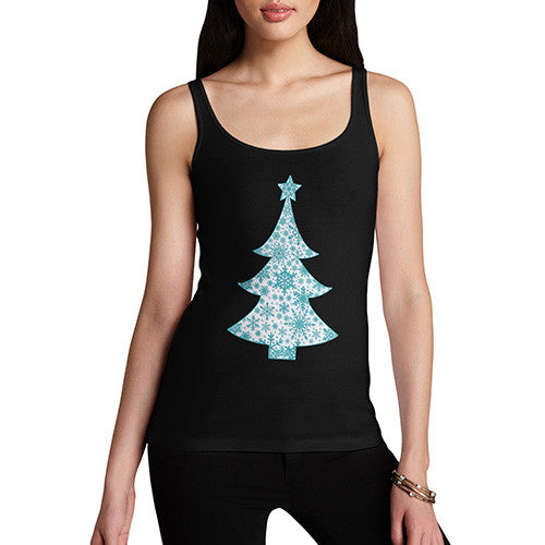 Women's Snowflake Christmas Tree Tank Top