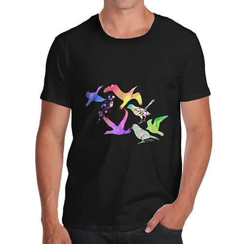 Men's Rainbow Birds T-Shirt