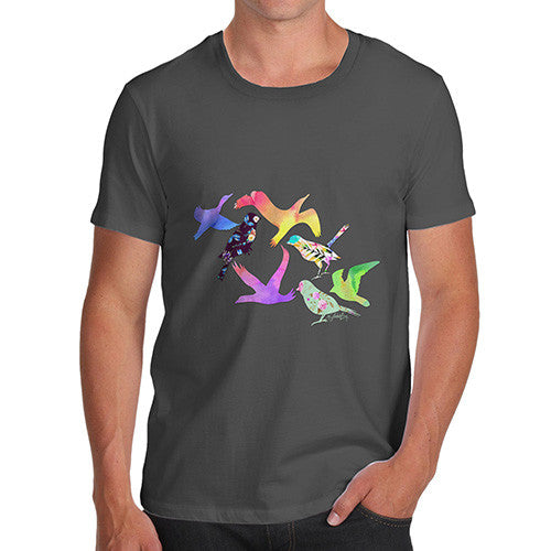 Men's Rainbow Birds T-Shirt