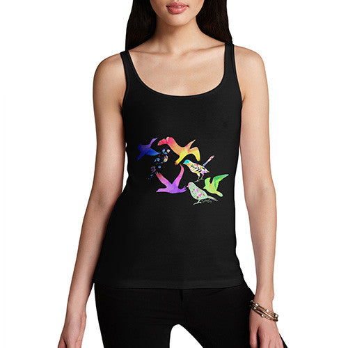 Women's Rainbow Birds Tank Top