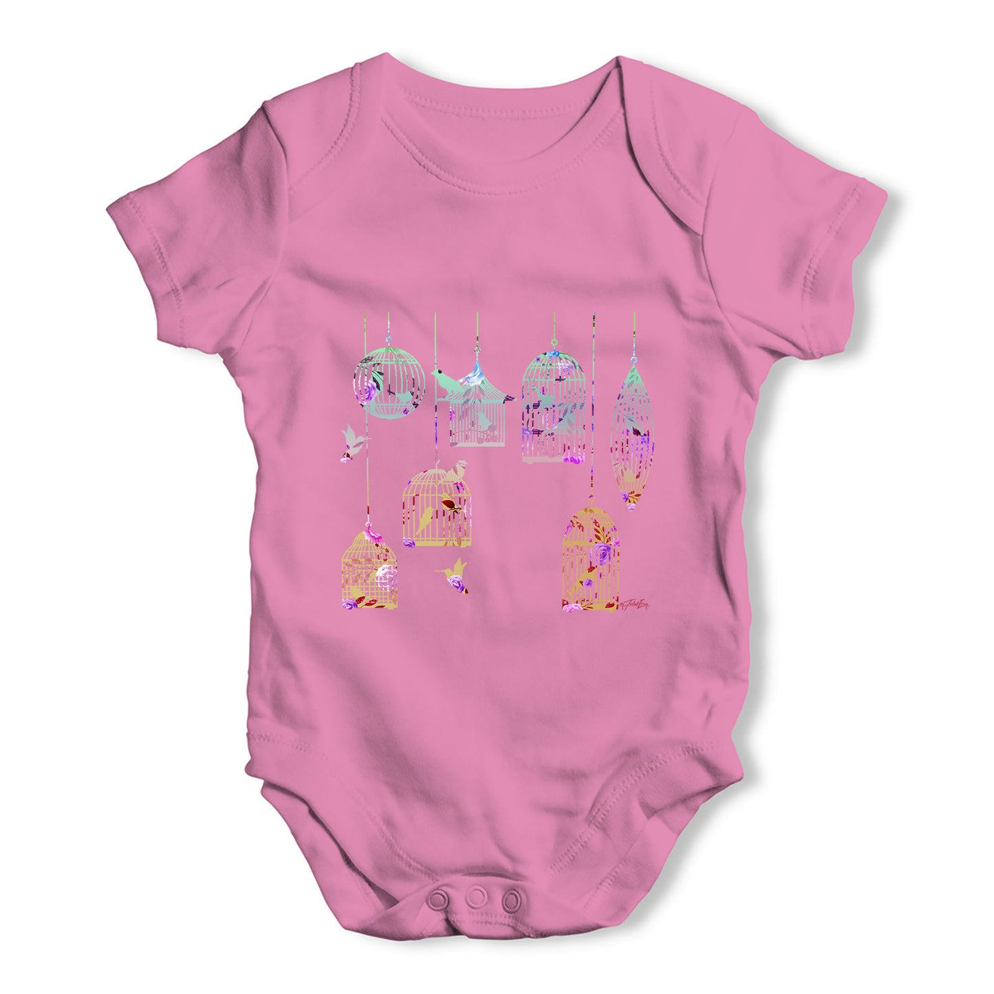 Bird Cages Baby Grow Bodysuit