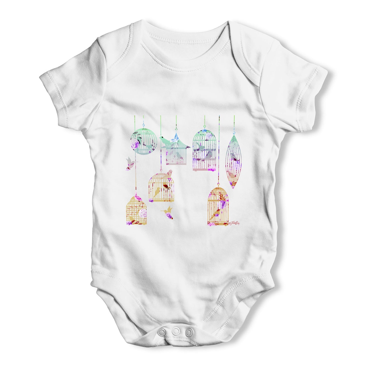 Bird Cages Baby Grow Bodysuit