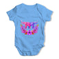 Elephant Flower Power Baby Grow Bodysuit