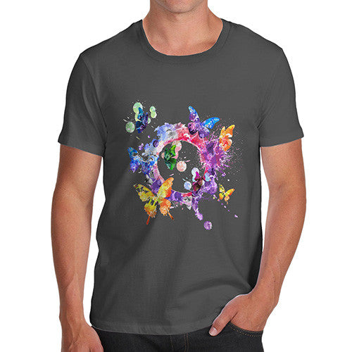 Men's Watercolour Butterflies T-Shirt