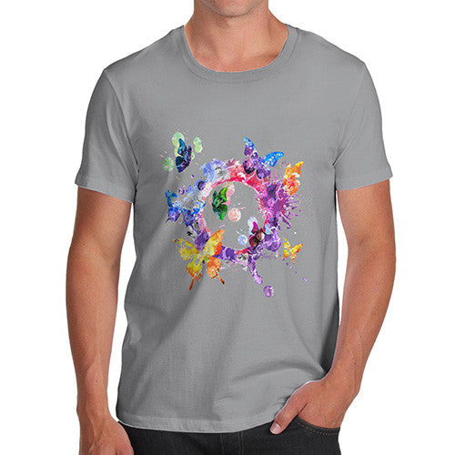 Men's Watercolour Butterflies T-Shirt