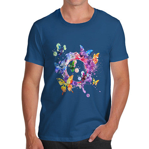 Men's Watercolour Butterflies T-Shirt