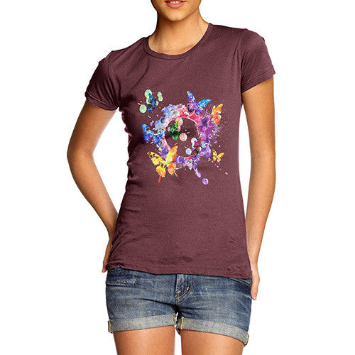 Women's Watercolour Butterflies T-Shirt