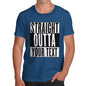 Men's Personalised STRAIGHT OUTTA - Your Custom TEXT T-Shirt