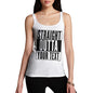 Women's Personalised STRAIGHT OUTTA - Your Custom TEXT Tank Top