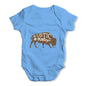 Rustic and Vintage Bull Baby Grow Bodysuit