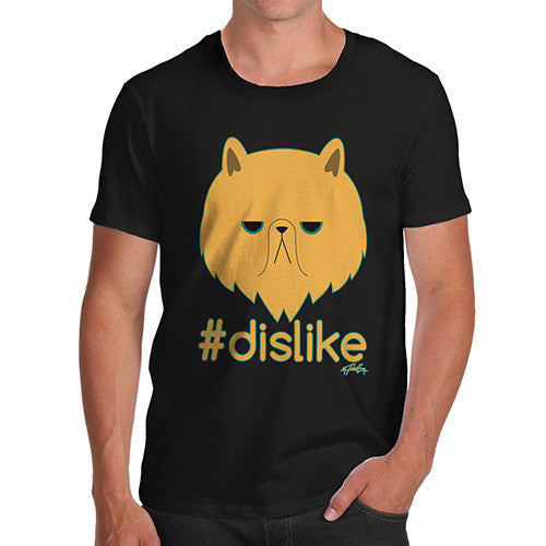 Men's Grumpy Cat Hashtag Dislike T-Shirt