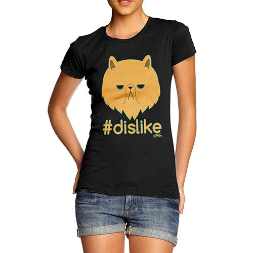 Women's Grumpy Cat Hashtag Dislike T-Shirt