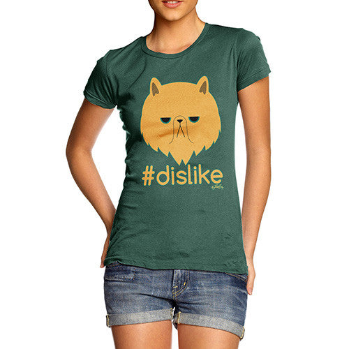 Women's Grumpy Cat Hashtag Dislike T-Shirt