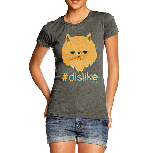 Women's Grumpy Cat Hashtag Dislike T-Shirt