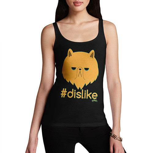 Women's Grumpy Cat Hashtag Dislike Tank Top