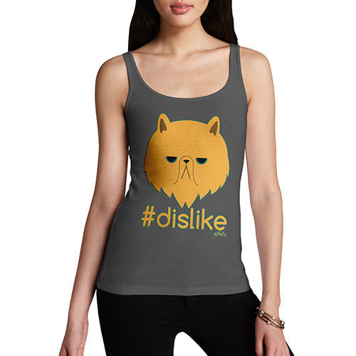 Women's Grumpy Cat Hashtag Dislike Tank Top