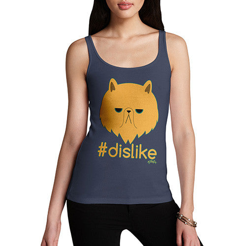 Women's Grumpy Cat Hashtag Dislike Tank Top