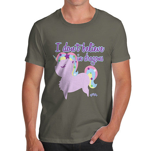 Men's Unicorns Don't Believe In Dragons T-Shirt