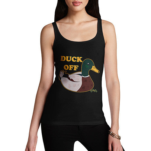 Women's Funny Quote Duck Off Tank Top