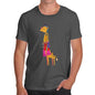 Men's Giraffe Wearing Scarves T-Shirt