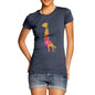 Women's Giraffe Wearing Scarves T-Shirt