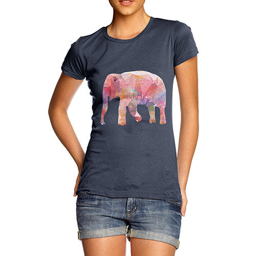 Women's Geometric Elephant Memory Is Important T-Shirt